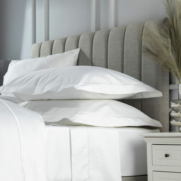 Belledorm 1200 thread count cotton sateen Oxford pillowcase pair, UK version