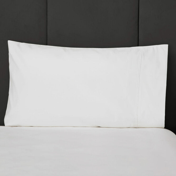 Belledorm pillowcase pair white 50x75cm, imported from the UK
