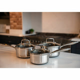 Costco UK Pro Steel Fusion 6 Piece Saucepan Set- Buy online at McGrocer