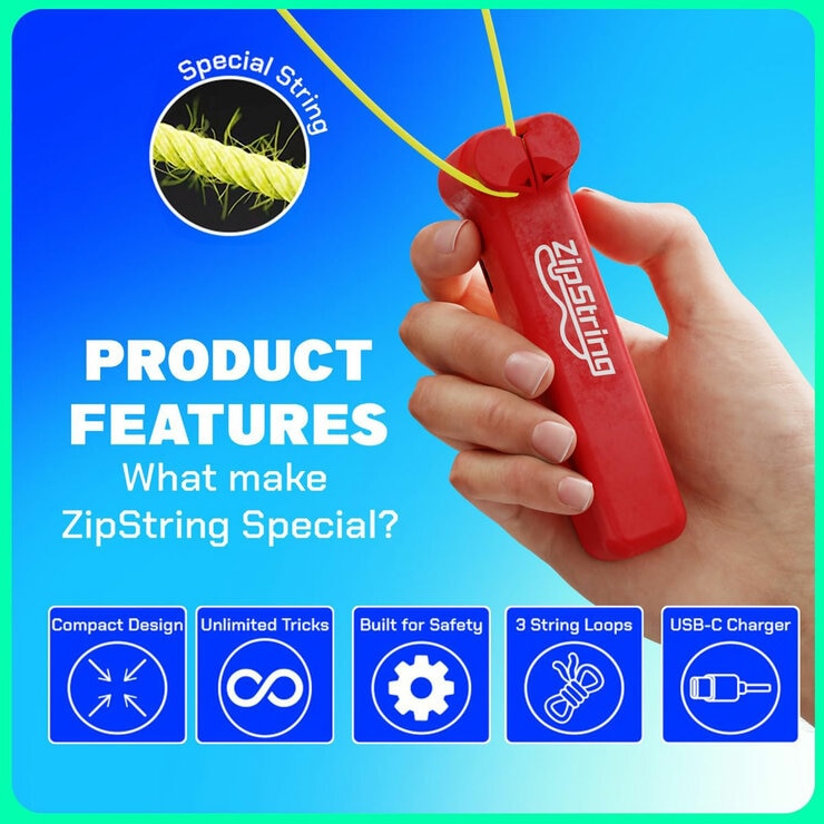 Zipstring Twin Pack looped string launcher - British product