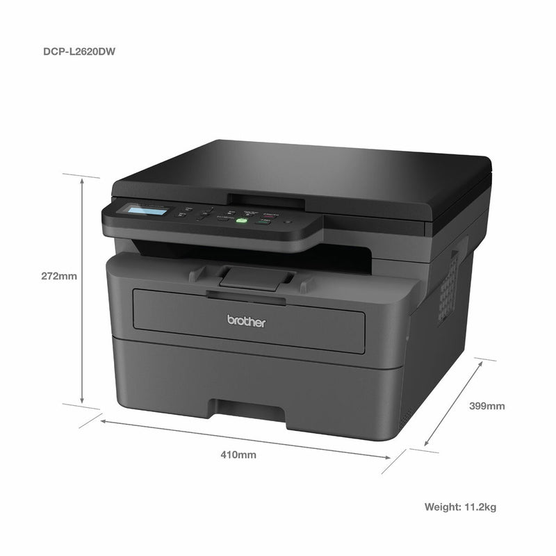 Brother 3-in-1 mono laser printer DCP-L2627DWE, UK version