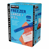Kirkland Signature large freezer bags 4.5L 192 count, imported from the UK