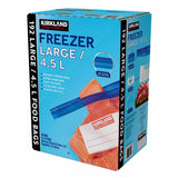 Kirkland Signature large freezer bags 4.5L 192 count, imported from the UK