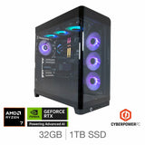 CyberPowerPC AMD Ryzen 7 RTX 5070 gaming desktop PC, imported from the UK