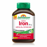 Jamieson Gentle Iron tablets 150 count, UK version