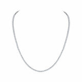 Costco 10ct diamond tennis necklace white gold, imported from the UK
