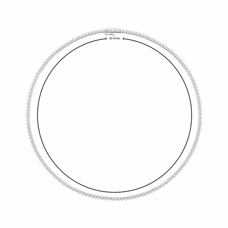Costco 10ct diamond tennis necklace white gold, imported from the UK