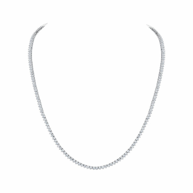 Costco 10ct diamond tennis necklace white gold, imported from the UK
