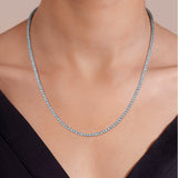 Costco 10ct diamond tennis necklace white gold, imported from the UK