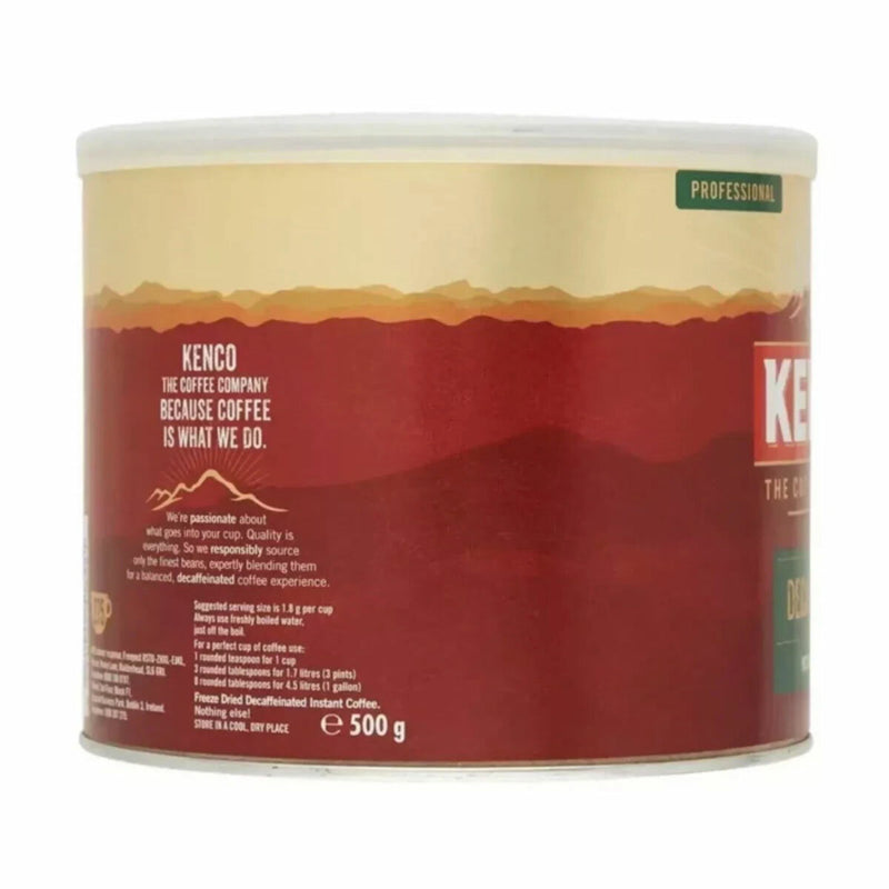Kenco decaffeinated instant coffee granules 500g, UK version