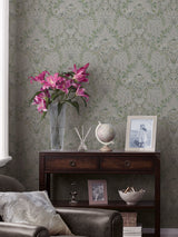 Next Laura Ashley Sage Green Parterre A4 Wallpaper Sample- Buy online at McGrocer