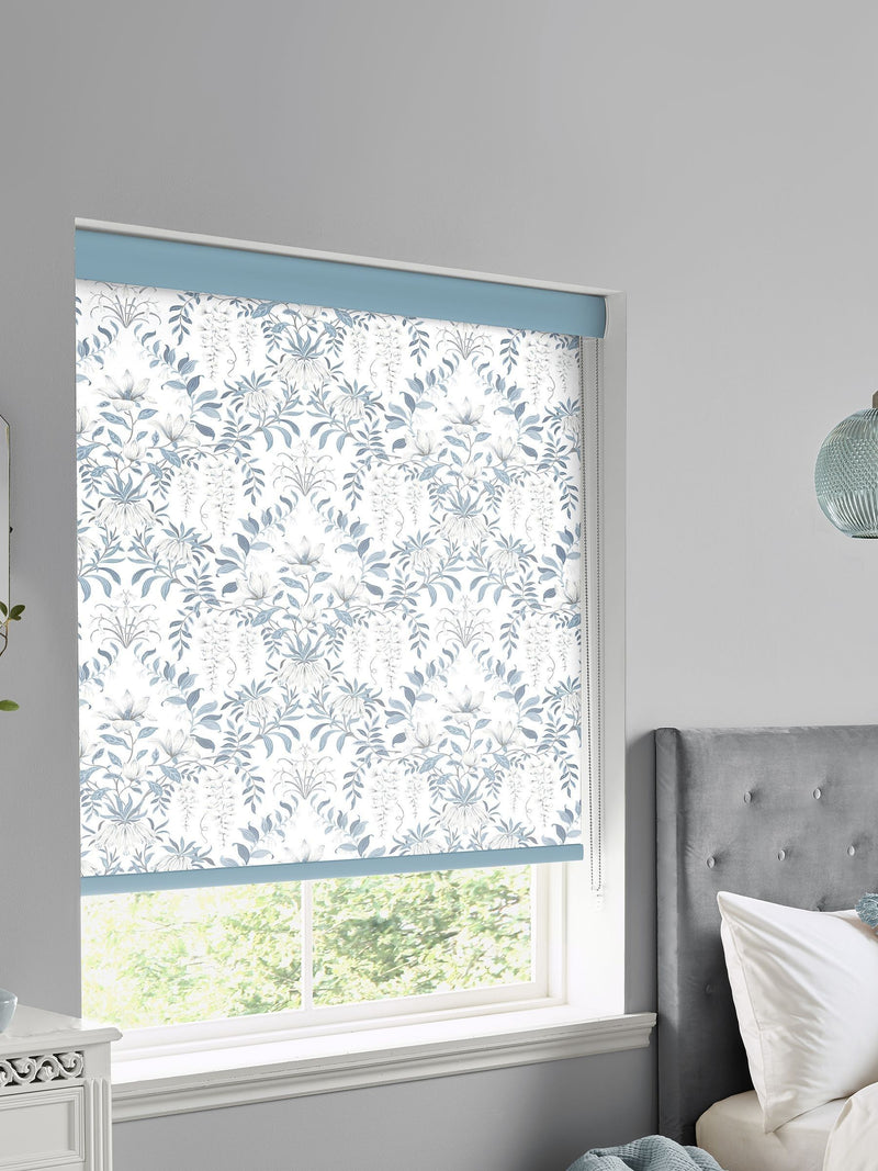 Laura Ashley Blue Parterre roller blind (British brand)