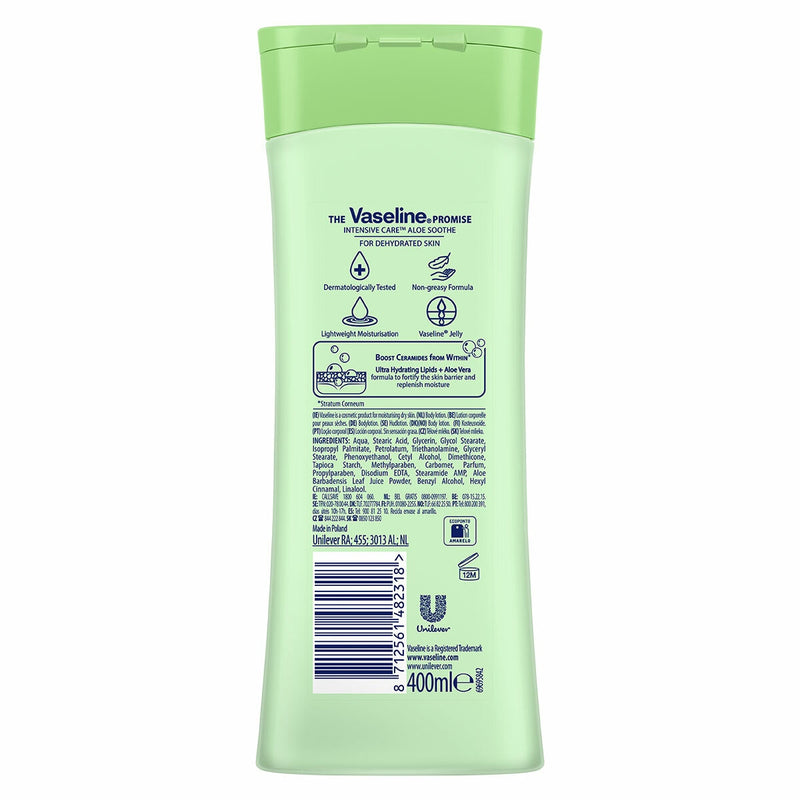 Vaseline Body Lotion Aloe Soothe 6x400ml - British product