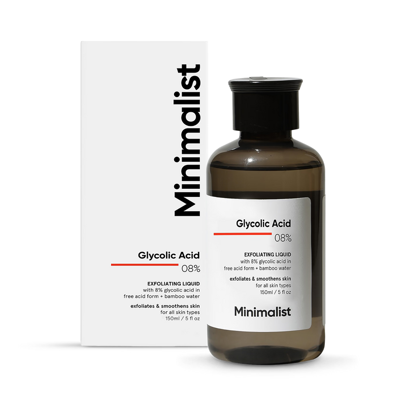 Minimalist Glycolic Acid Exfoliating Liquid 8% 150ml - British product