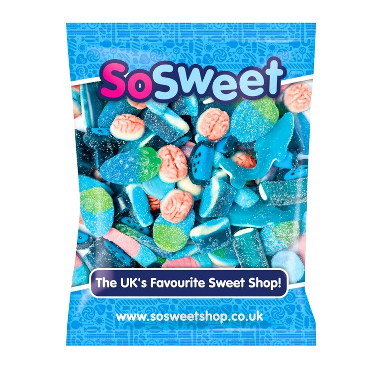 SoSweet Blue Sweet Mix sweets 1kg, imported from the UK