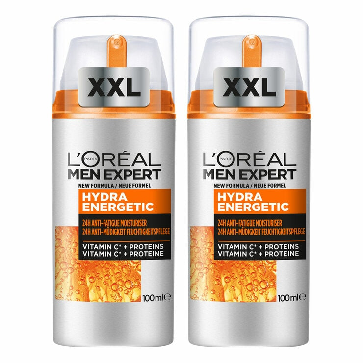 L'Oreal Men Expert anti-fatigue moisturiser 2x100ml, UK version