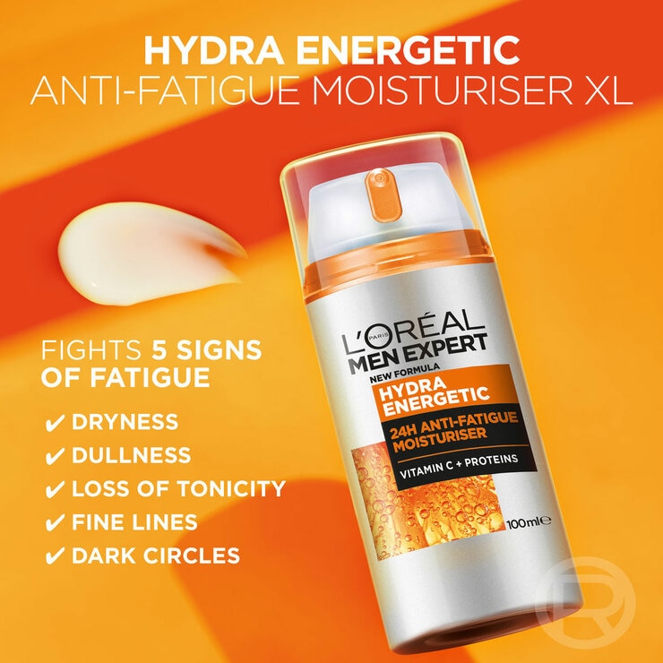 L'Oreal Men Expert anti-fatigue moisturiser 2x100ml, UK version