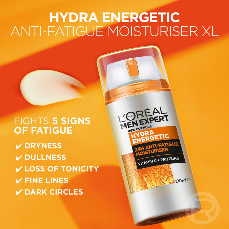 L'Oreal Men Expert anti-fatigue moisturiser 2x100ml, UK version