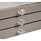 Argos Home transparent Perspex three drawer jewellery box, UK version