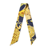 Harrods Aspinal of London Silk Shield Skinny Scarf- Buy online at McGrocer
