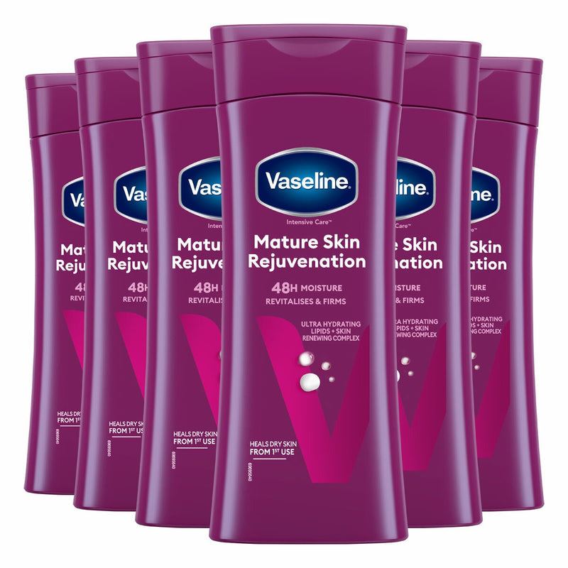 Vaseline mature skin rejuvenation body lotion 6 x 400ml (British brand)