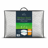 Snuggledown memory foam pillow with bamboo cover 38x64 cm (British brand)