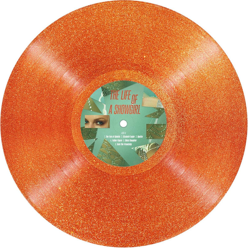 Taylor Swift The Life of a Showgirl Portofino orange glitter vinyl (British brand)