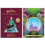 Harry Potter and Wicked advent calendars with 25 envelopes (British brand)