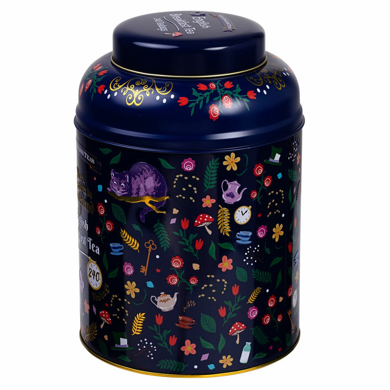 New English Teas tea caddy, Alice in Wonderland, 240 pack, UK import