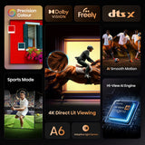 Hisense 75A6QTUK 75 inch 4K UHD Smart TV (British brand)