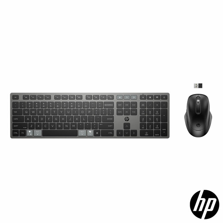 HP multi-device rechargeable keyboard and mouse combo - British product