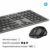 HP multi-device rechargeable keyboard and mouse combo - British product