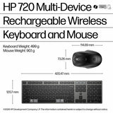 HP multi-device rechargeable keyboard and mouse combo - British product