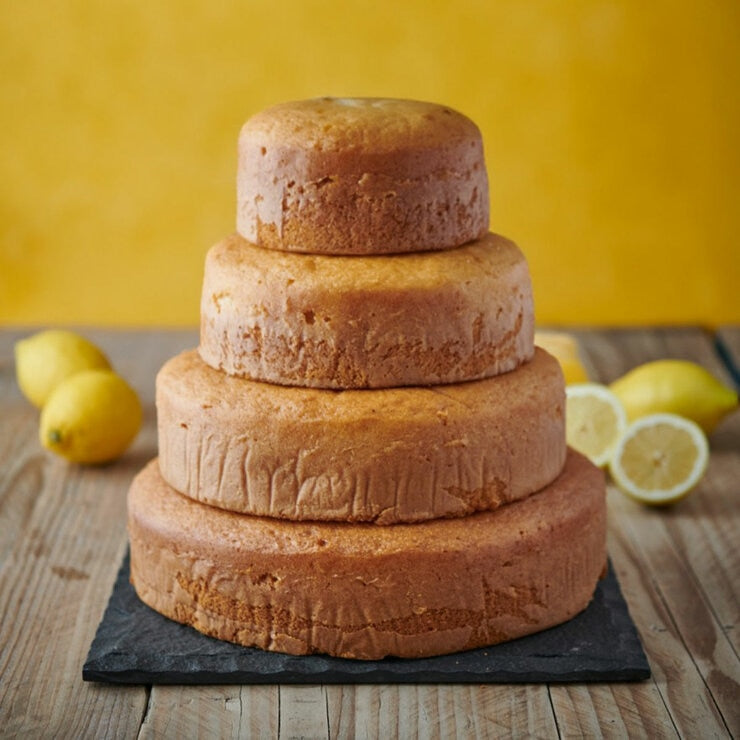Nude Cakes 4-tiered sponge cake in 4 flavours 6.9kg (British brand)