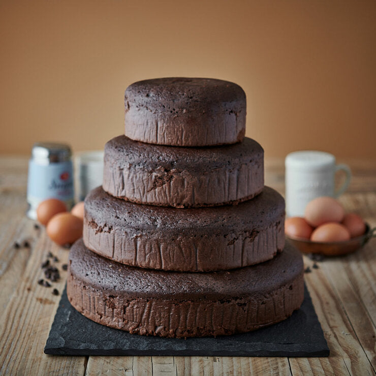 Nude Cakes 4-tiered sponge cake in 4 flavours 6.9kg (British brand)