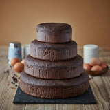 Nude Cakes 4-tiered sponge cake in 4 flavours 6.9kg (British brand)