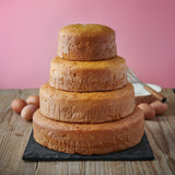 Nude Cakes 4-tiered sponge cake in 4 flavours 6.9kg (British brand)