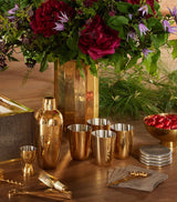 Harrods Set of Four Stainless Steel Gold-Plated Julep Cups- Buy online at McGrocer