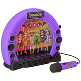 Rainbow High Sing-A-Long Boombox toy with microphone and handle, imported from the UK