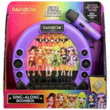 Rainbow High Sing-A-Long Boombox toy with microphone and handle, imported from the UK