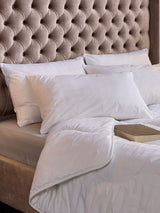 Next Snuggledown 100% Cotton Medium Back Sleeper White Pillow- Buy online at McGrocer