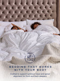 Snuggledown mittleres Rückenschläfer-Kissen weiß (britische Marke)