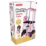 Hetty toy cleaning trolley pink with mop and accessories, UK version