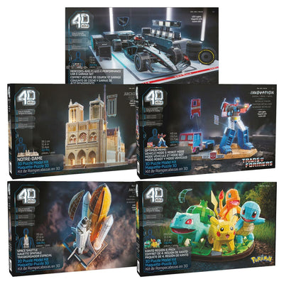 Costco UK SpinMaster 4D Build Puzzle Model Kit Assortment (12+ Years)- Buy online at McGrocer