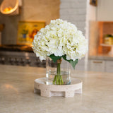 Costco UK Nearly Natural Real Touch Artificial Hydrangea Arrangement in White- Buy online at McGrocer