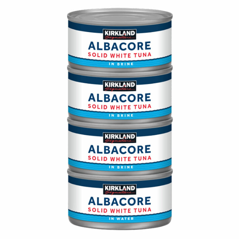 Kirkland Signature solid white tuna in brine 8x198g - British product