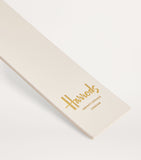 Harrods leather embossed-logo bookmark, UK version