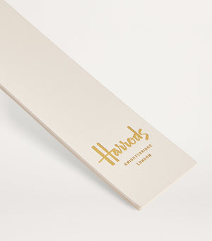 Leather Embossed-Logo Bookmark 19cm x 4cm