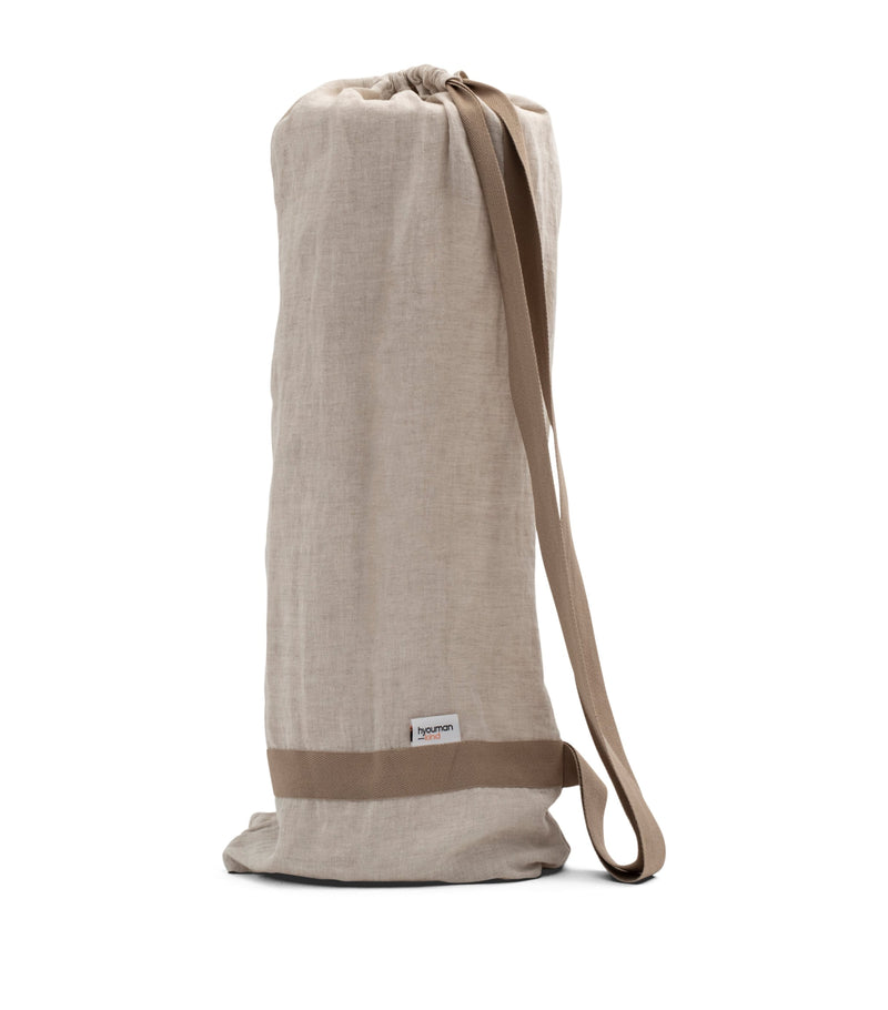 Hyoumankind knee pillow with linen pillowcase 64cm x 21cm, UK version