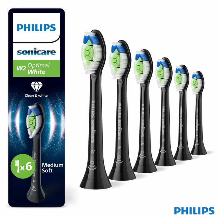 Philips Sonicare optimal white brush heads 6 pack (British brand)